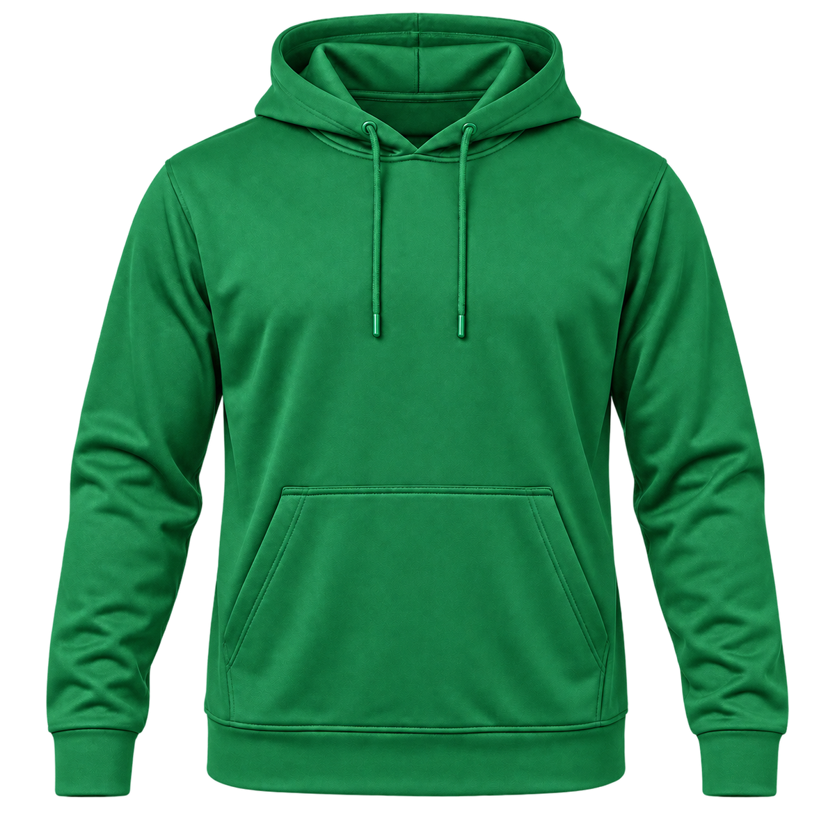 Custom Fully Sublimated Hoodie in Kelly green — Front