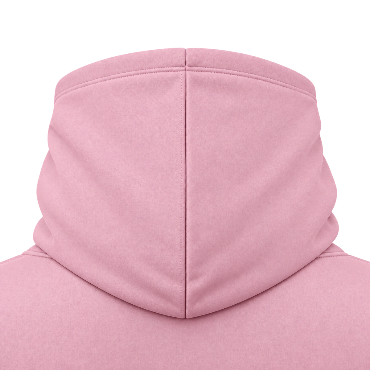 Custom Fully Sublimated Hoodie in Light pink — Hood detail
