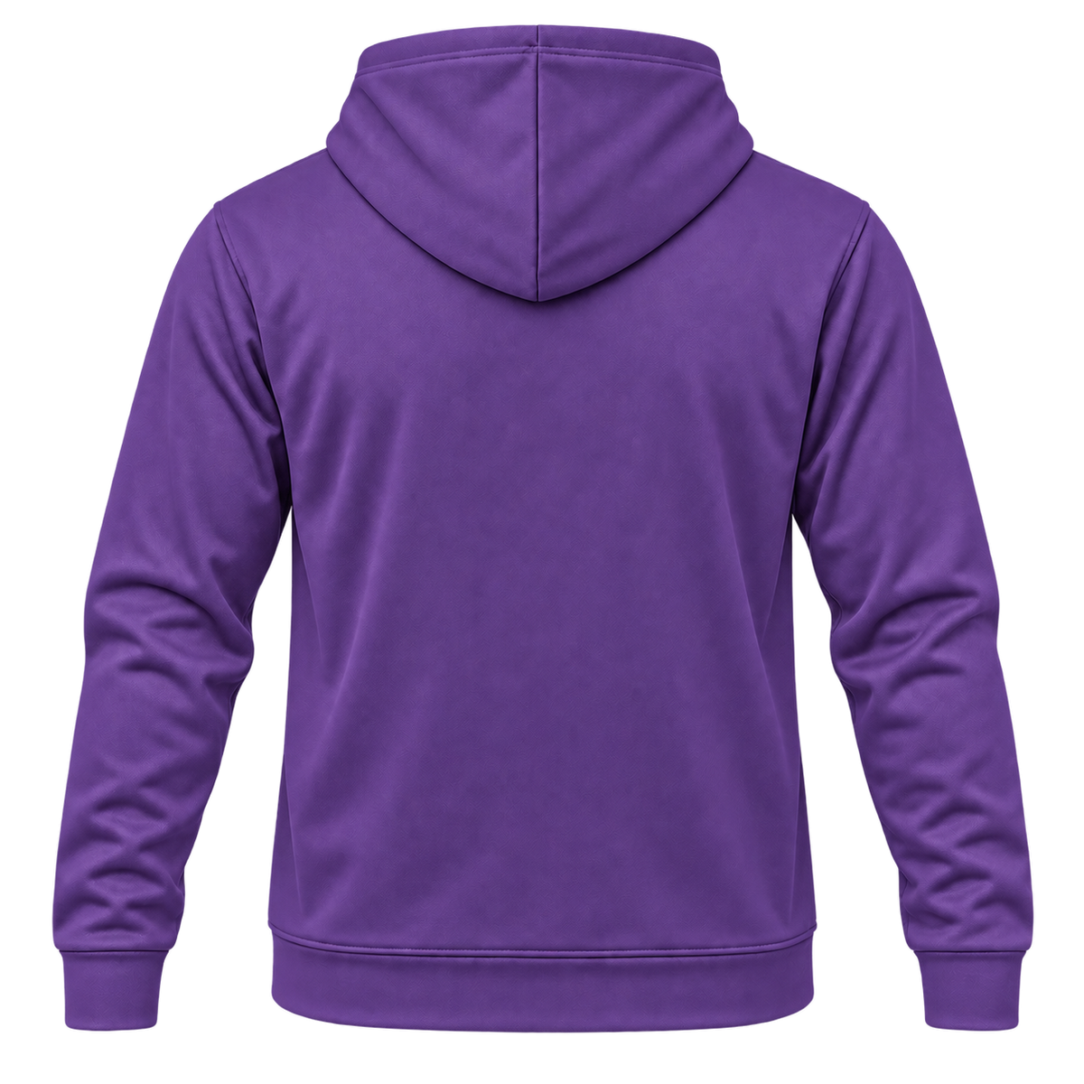Custom Fully Sublimated Hoodie in Purple — Back