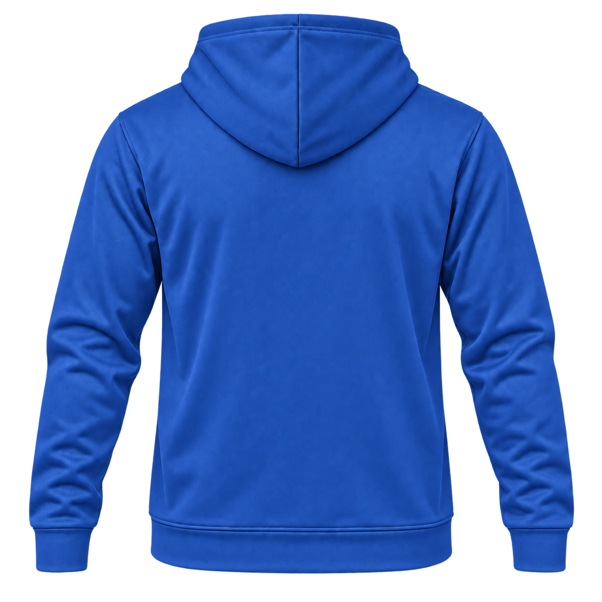 Custom Fully Sublimated Hoodie in Royal blue — Back