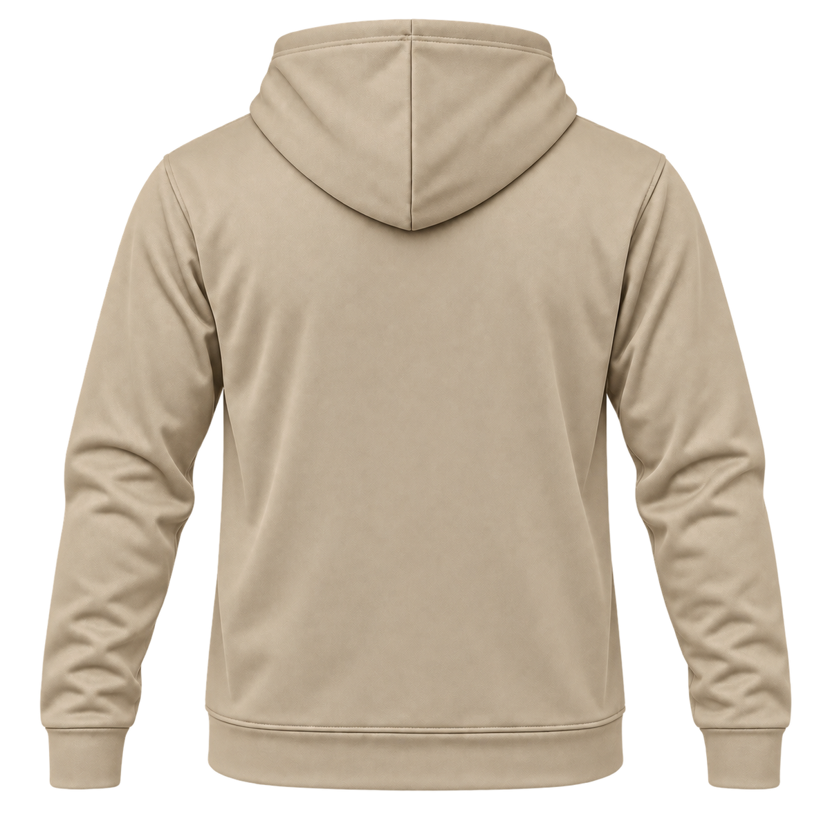 Custom Fully Sublimated Hoodie in Sand — Back