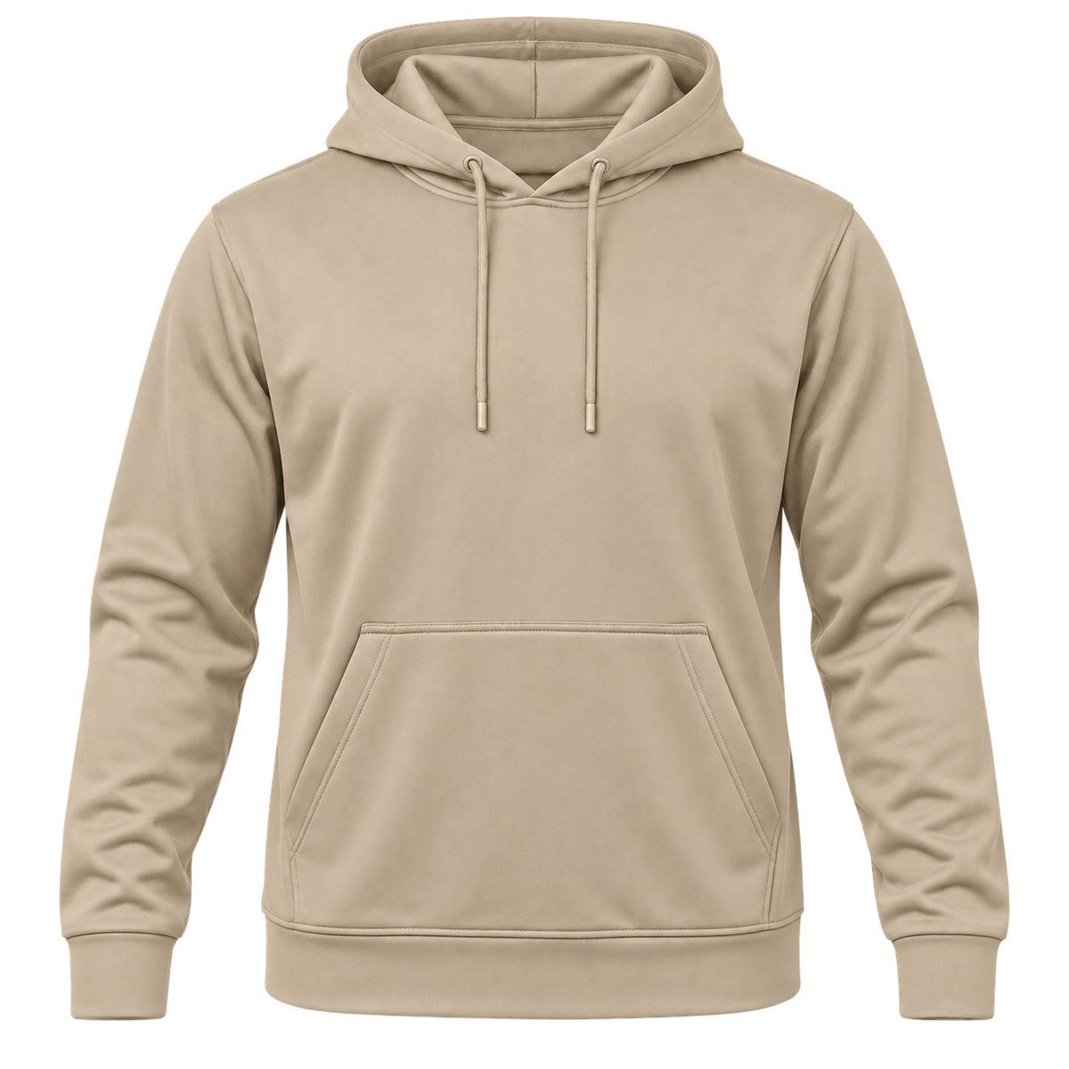 Custom Fully Sublimated Hoodie in Sand — Front