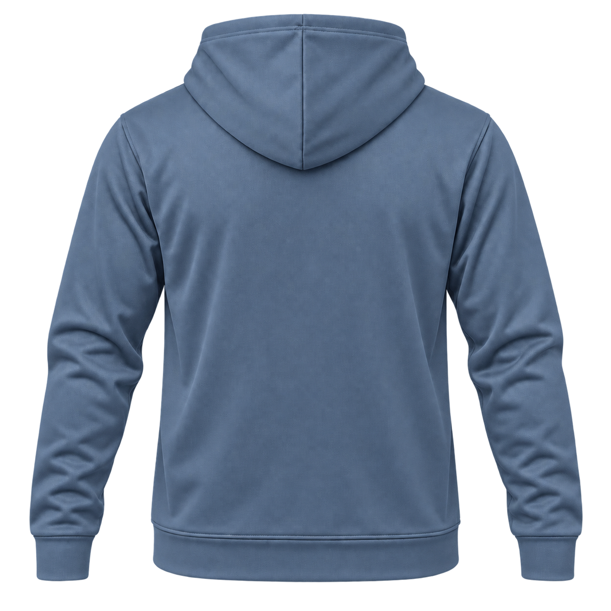 Custom Fully Sublimated Hoodie in Slate blue — Back