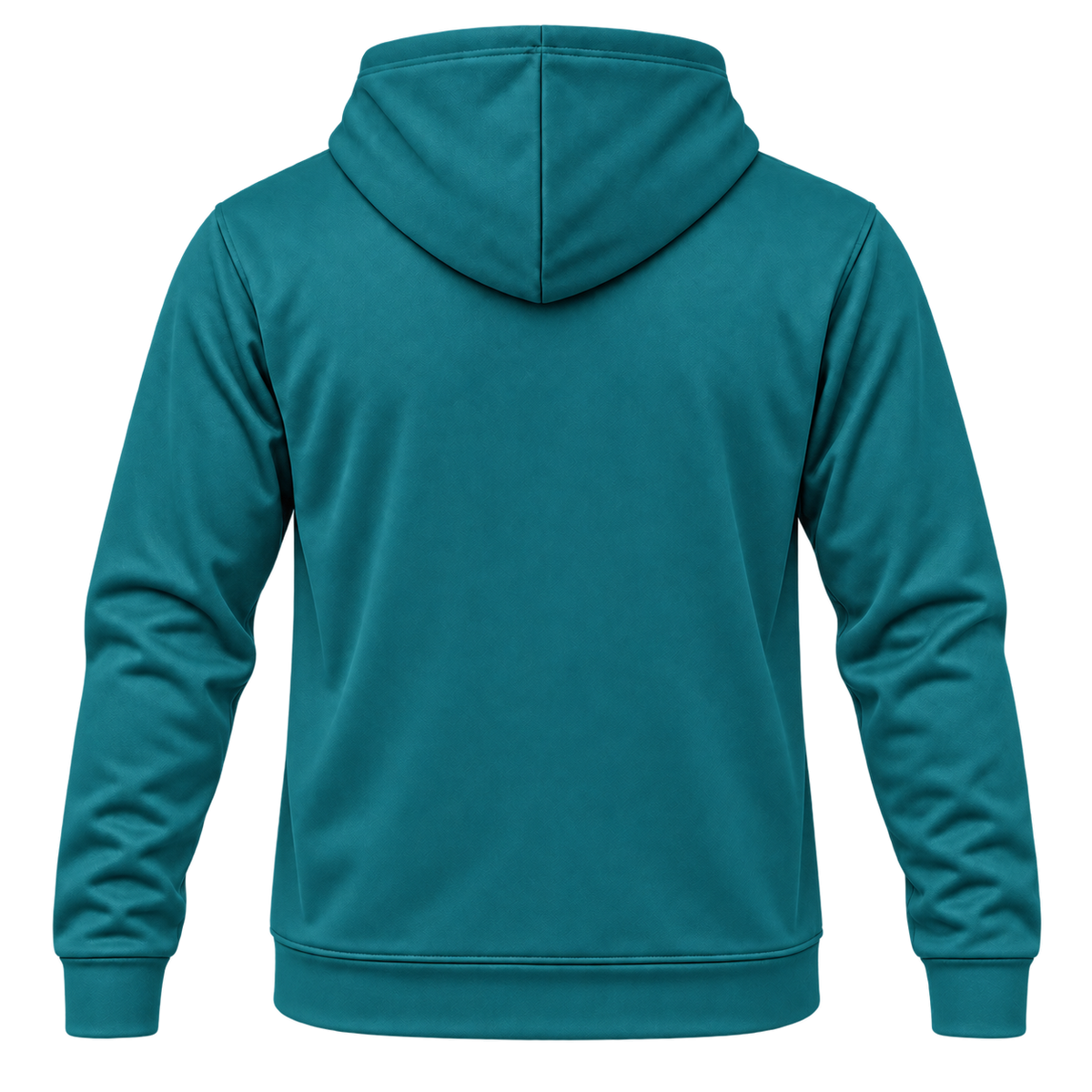 Custom Fully Sublimated Hoodie in Teal — Back