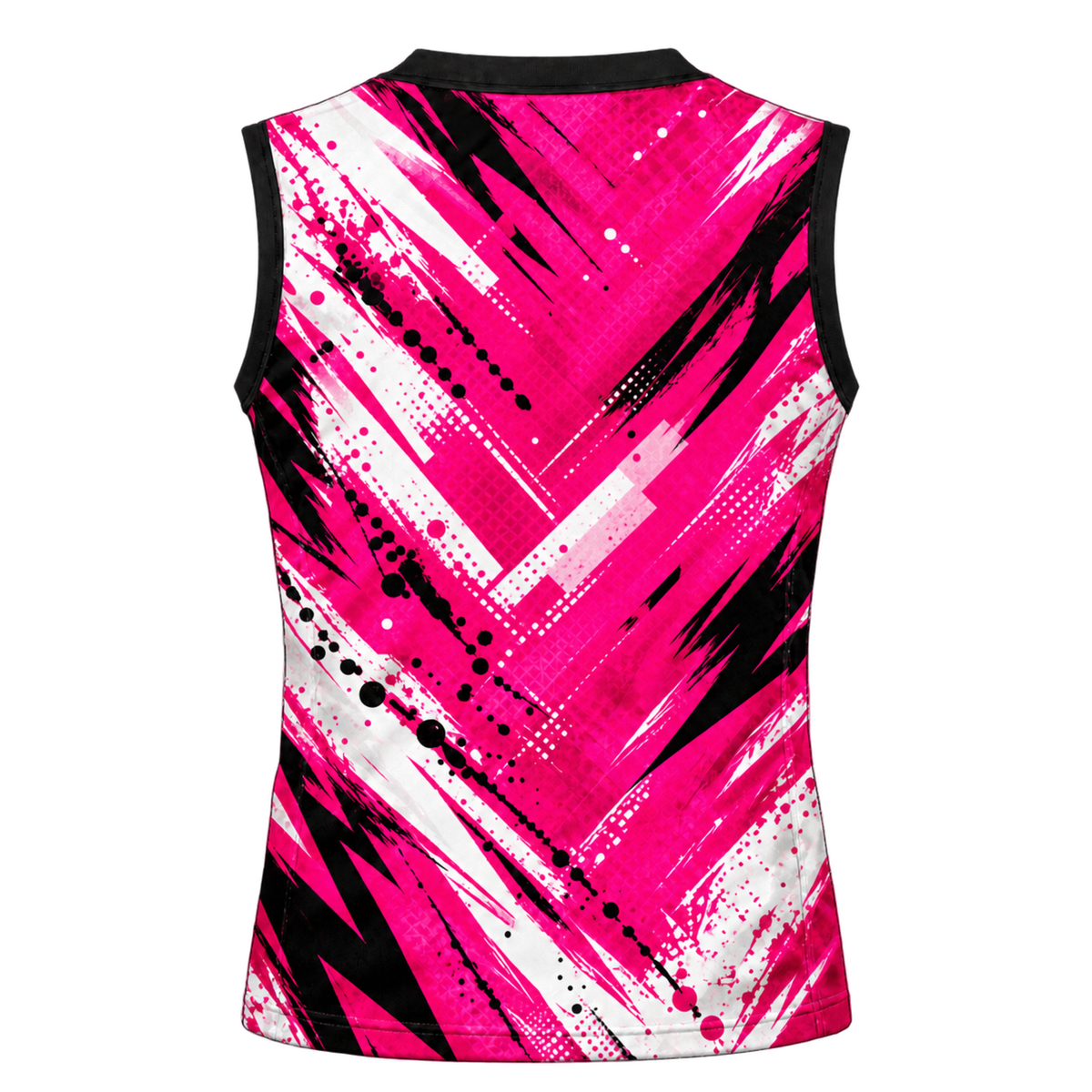 Pink Brush 7-on-7 Football Jersey — back view on transparent background