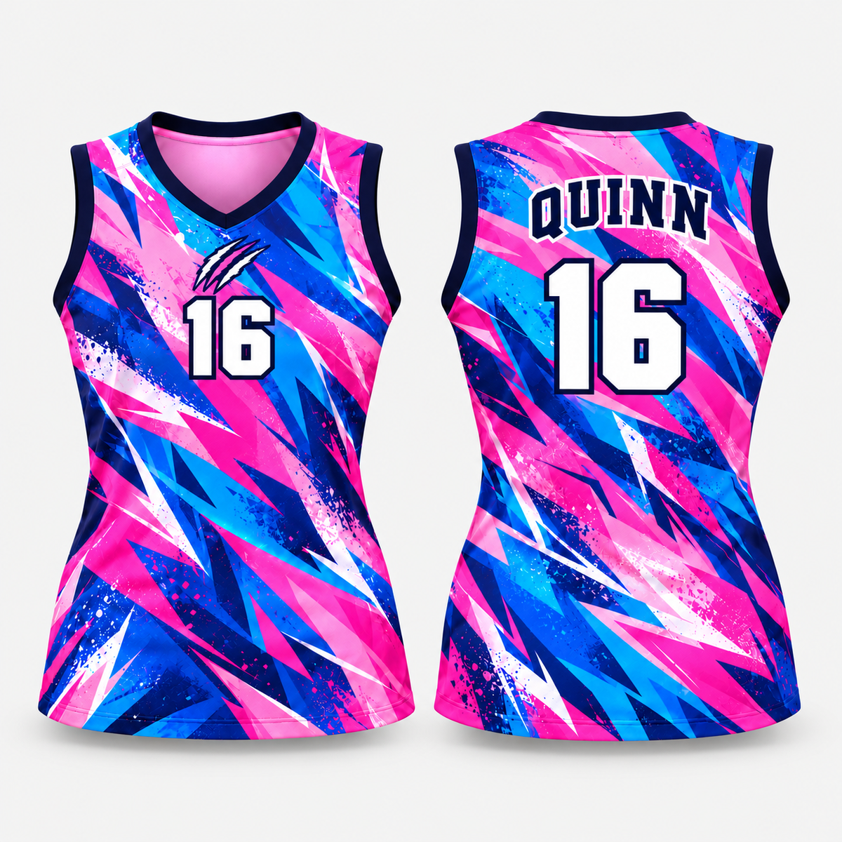 Custom Sleeveless Volleyball Jersey – Girls & Women