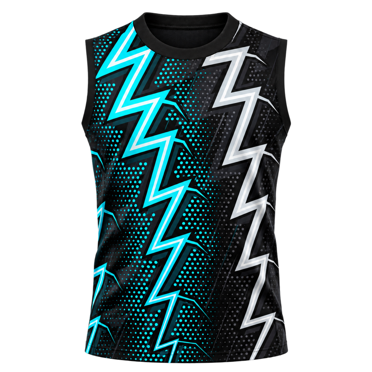 Voltage 7-on-7 Football Jersey — front view on transparent background
